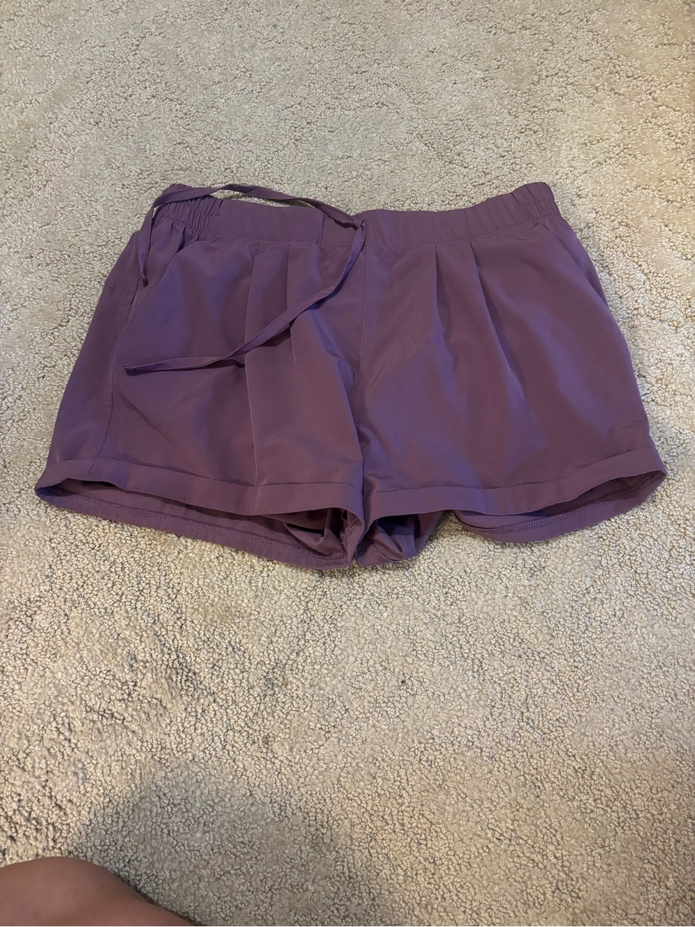 Zyia Women's Purple Athletic Shorts with Drawstring